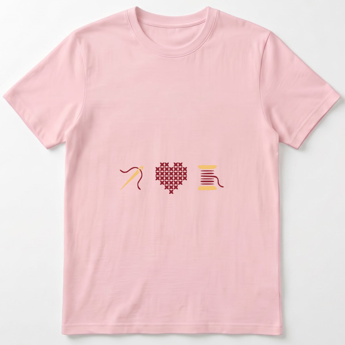 "[Year]" Custom Faux Cross Stitch T-Shirt | Personalized Year