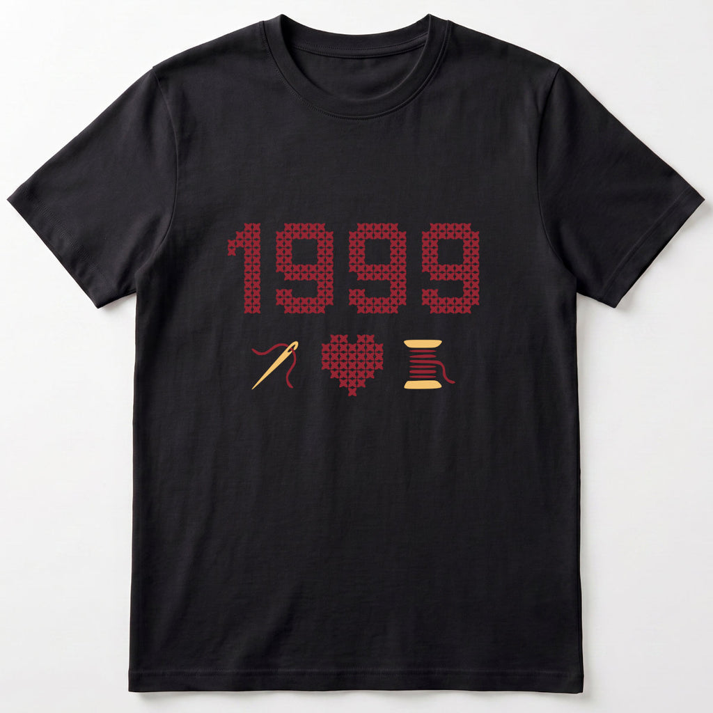 Cross Stitch Queen | Personalized T-shirt | Black