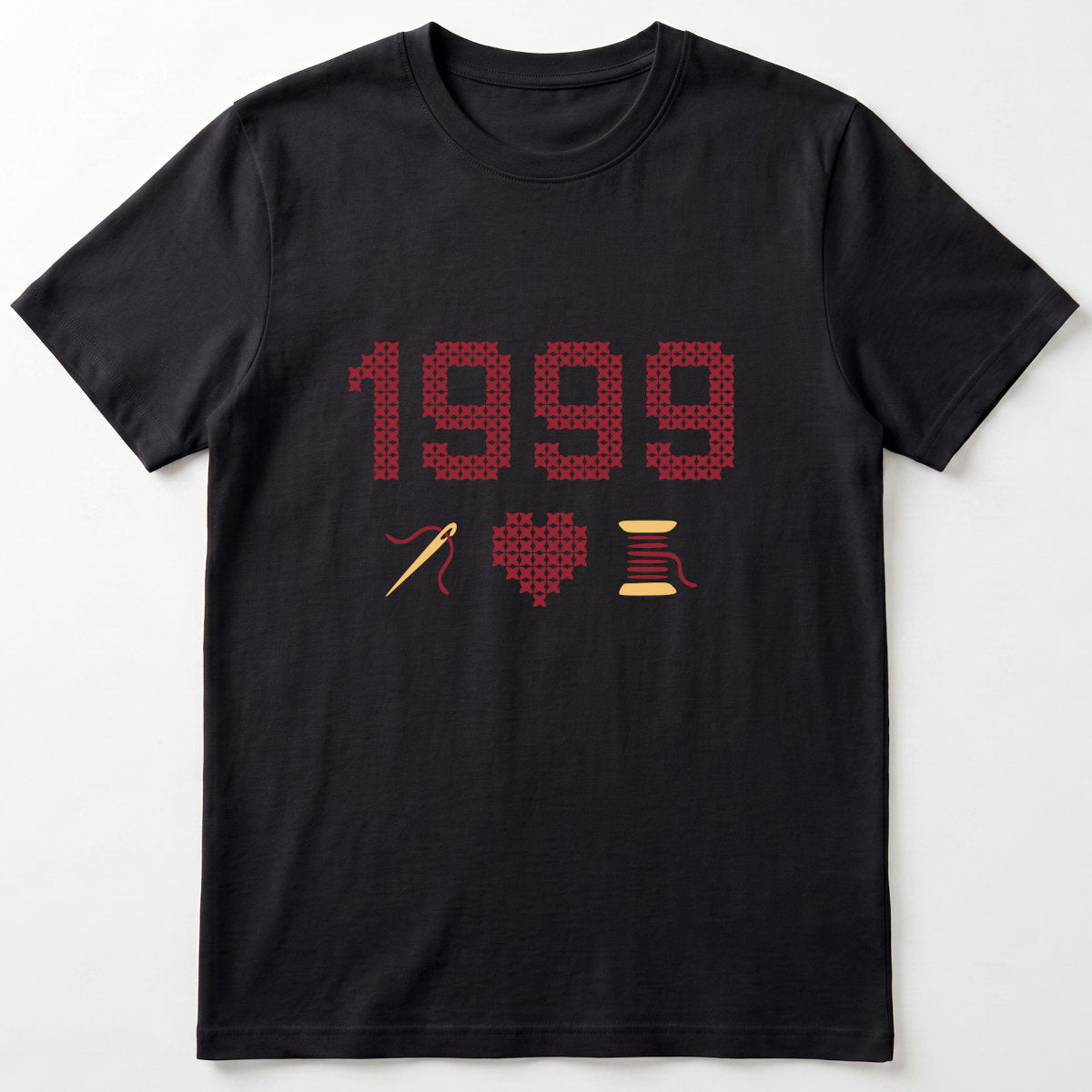 Cross Stitch Queen | Personalized T-shirt | Black