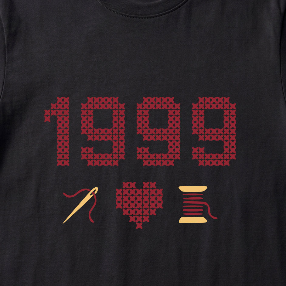Cross Stitch Queen | Personalized T-shirt | Black