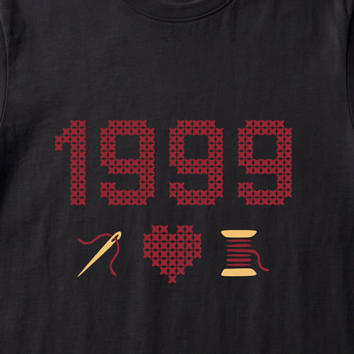 Cross Stitch Queen | Personalized T-shirt | Black