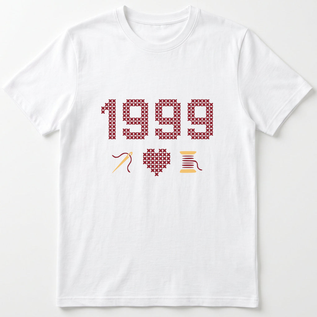 Cross Stitch Queen | Personalized T-shirt | White