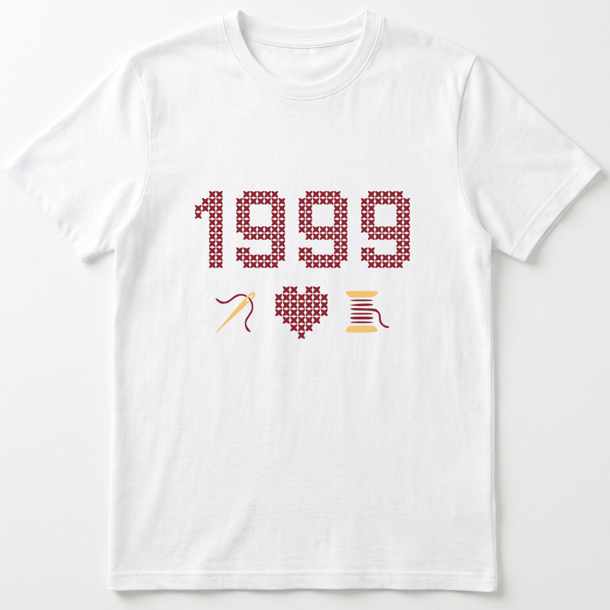 Cross Stitch Queen | Personalized T-shirt | White