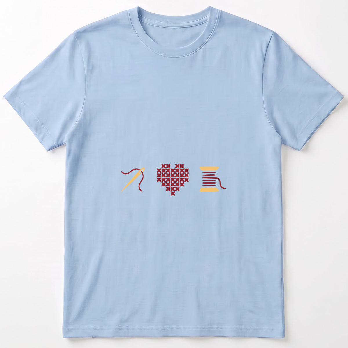 "[Year]" Custom Faux Cross Stitch T-Shirt | Personalized Year