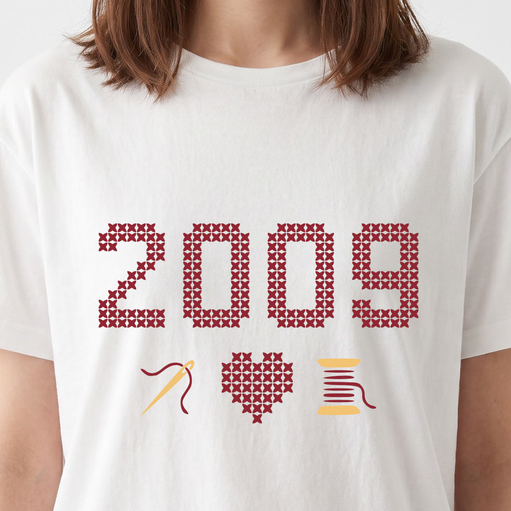 Cross Stitch Queen | Personalized T-shirt | White