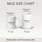 "This is [Name]'s Stitching Mug" - Custom Faux Cross Stitch Coffee Cup | Personalized Name